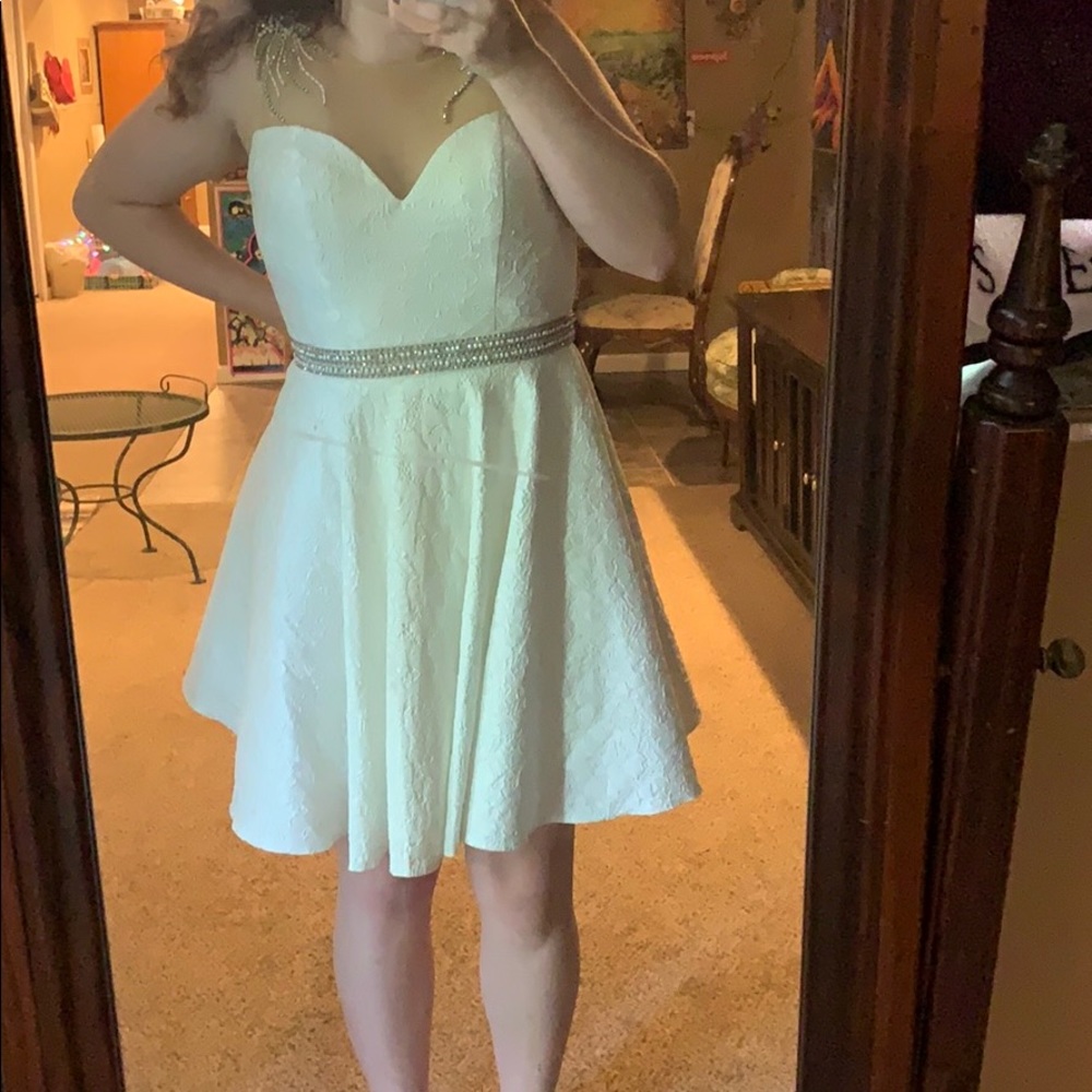 Beautiful white lace formal dress!